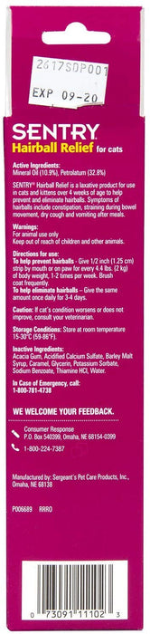 Sentry Petromalt Hairball Relief - Liquid Original Flavor 4.4 oz - Pack of 6