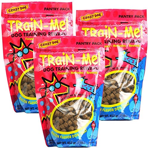 Crazy Dog 3 Pack TrainMe Treats Bacon Flavor (3 lb)