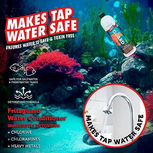 Fritzguard Water Conditioner/Dechlorinator for Fresh & Salt Water Aquariums, 16 oz