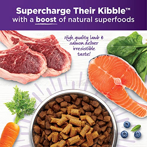 Wellness Tender Toppers (Previously CORE Bowl Boosters), Grain-Free Natural Dog Food Toppers or Mixers, Made with Real Meat (Lamb & Salmon, 8 oz Bag)