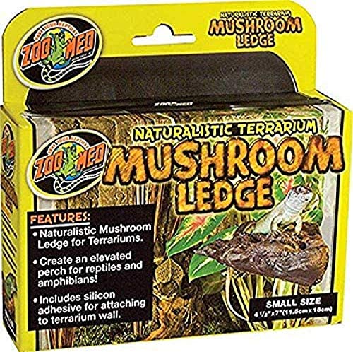 Zoo Med Naturalistic Terrarium Mushroom Ledge Small (7" Long x 4.5" Wide) - Pack of 2