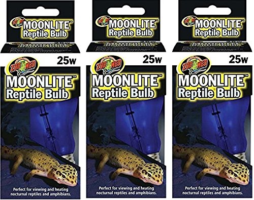 Zoo Med (3 Pack) Moonlite Reptile Bulb - 25 w