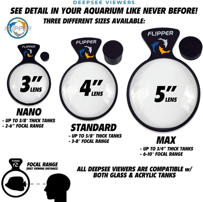 fish tank accessories the range FL!PPER DeepSee Aquarium Magnifier Magnetic Viewer – Fish Tank Magnify — iPetsPro