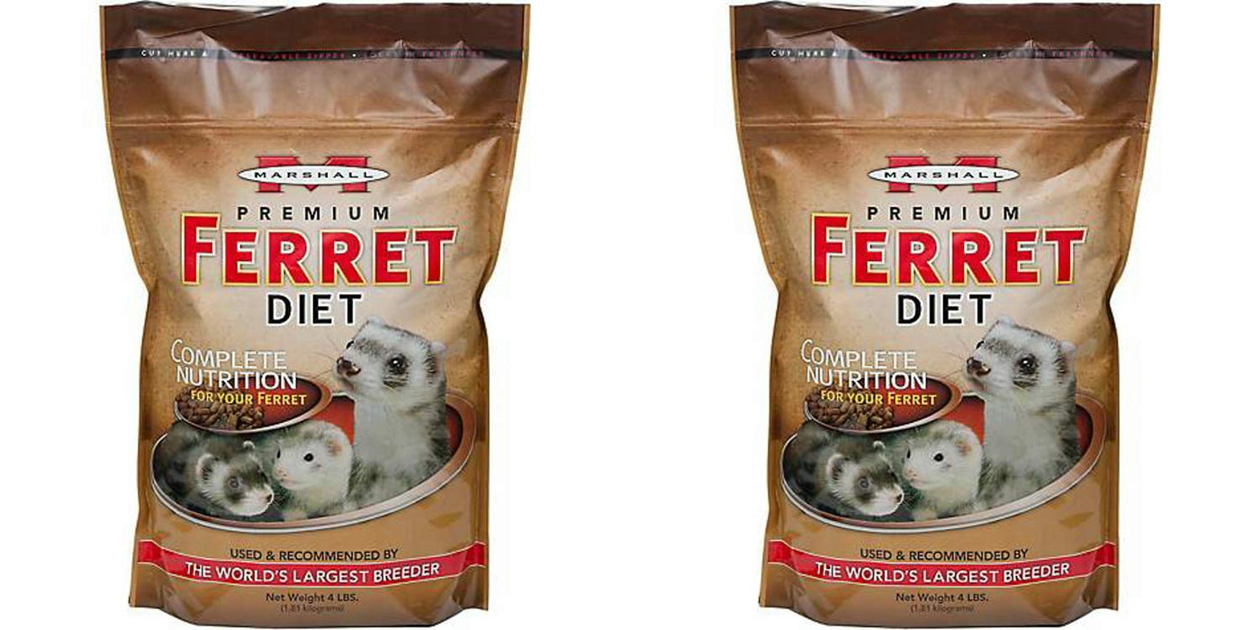 Marshall Premium Ferret Diet Food, 4 Pound, 2 Pack