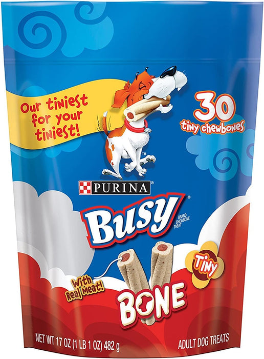 Purina Busy Bone Tiny Dog Treats (2) Pack of Tiny Chewbones (60) Treats Total