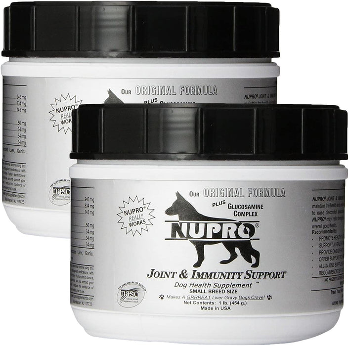 Nupro Joint and Immunity Support for Dogs, 1-Pound (Small Breed Size) 2 Pack