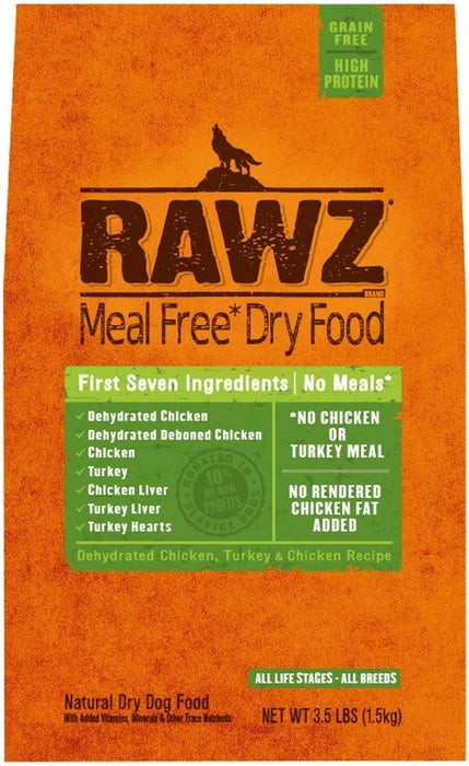 Rawz Meal Free Dry Dog Food (Turkey & Chicken, 3.5 lb.)