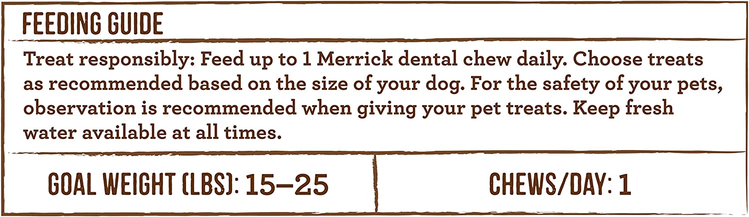 Merrick Small Dog Grain Free Dental Health Bones 2 Flavor Variety Bundle, 1 each: Fresh Kisses Coconut Oil and Fresh Kisses Mint (9 Count)