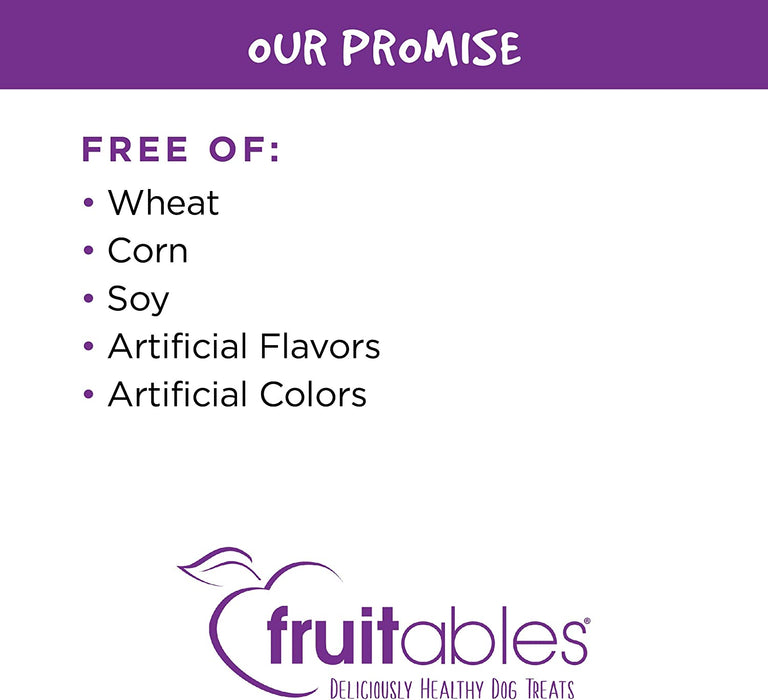 Fruitables Crunchy Baked All Natural Low Calorie Healthy Wheat Free Dog Treats 7 Ounces, 3 Flavor Variety Pack