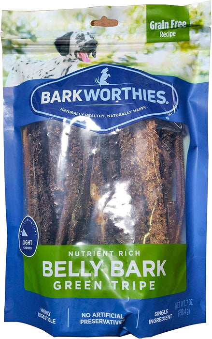 Barkworthies Green Tripe Sticks Treat, 7-Ounce (Pack of 3)