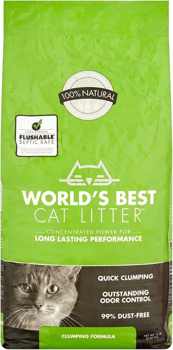World's Best Cat Litter Clumping Formula, 15-lb