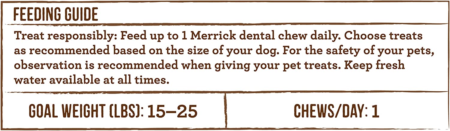 Merrick Fresh Kisses Oral Care Dental Dog Treats for Small Dogs 15-25 lbs