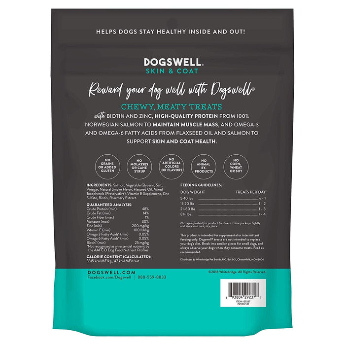 DOGSWELL Grain Free Jerky Minis Variety Pack in 3 Flavors: Hip & Joint Chicken, Immunity & Defense Duck, and Skin & Coat Salmon (4 Ounces Each, 3 Bags Total)