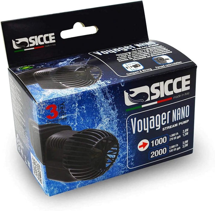Sicce Voyager Stream Pump - freshwater and saltwater application, for submerged use
