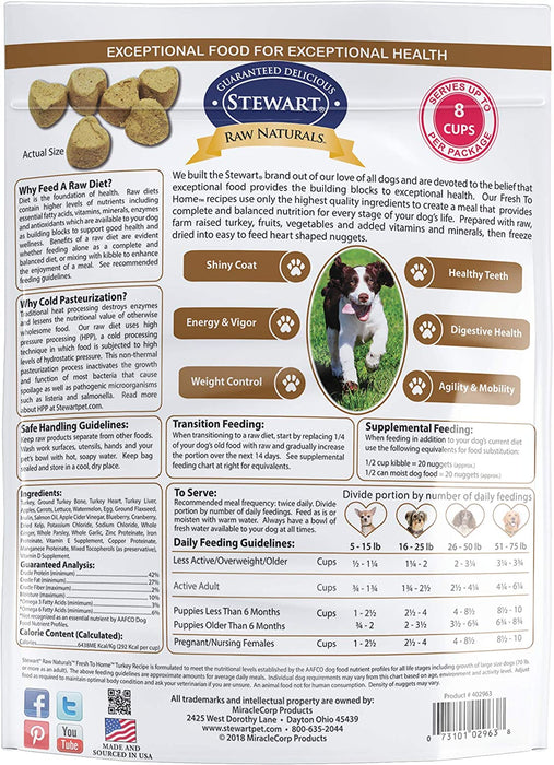 Stewart Raw Naturals Freeze Dried Dog Food Made In USA [Small Batch Grain Free Dog Food – Serve As Complete and Balanced Meals, Dog Food Toppers, or Dog Treats], Ideal For All Breeds and Life Stages