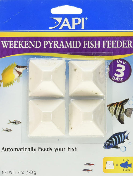 (2 Pack) Api 3-Day Pyramid Automatic Fish Feeder (4 Ct. Per Pack)