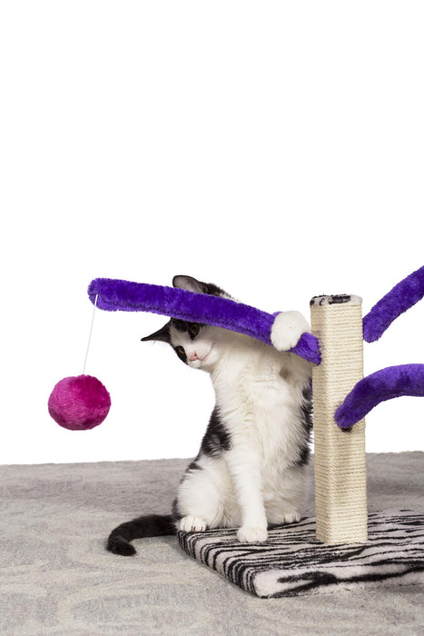 Prevue Pet Products Kitty Power Bounce 'n Spring Scratcher Furniture purple Small