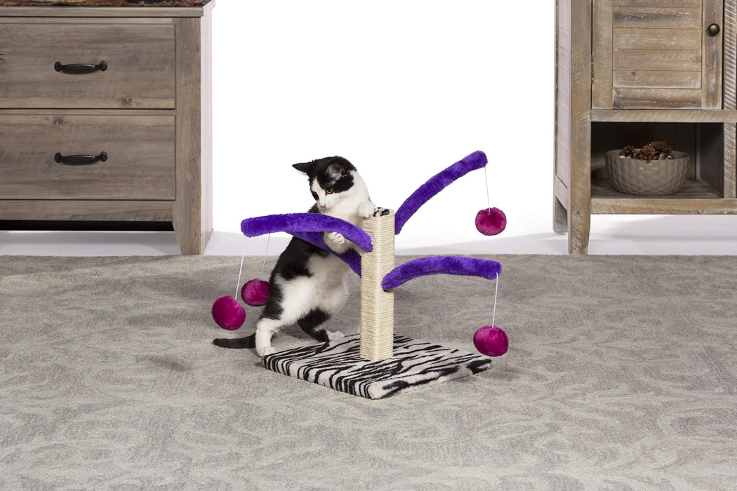 Prevue Pet Products Kitty Power Bounce 'n Spring Scratcher Furniture purple Small