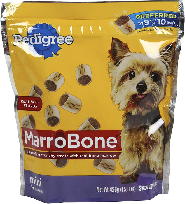 Pedigree Marrobone Real Beef Flavor Mini Snacks For Dogs 15 Oz.