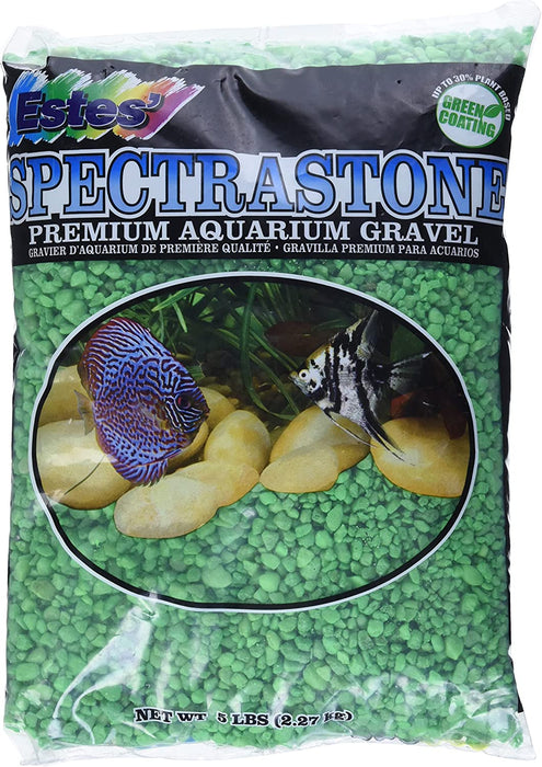 Spectrastone Permaglo Green Aquarium Gravel for Freshwater Aquariums, 5-Pound Bag