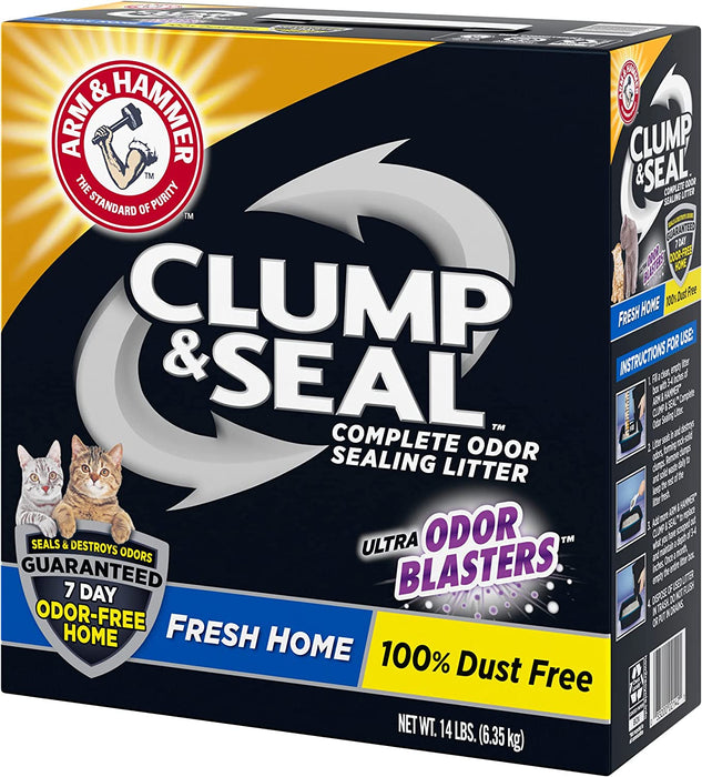 ARM & HAMMER Clump & Seal Cat Litter, Fresh Scent 14lb