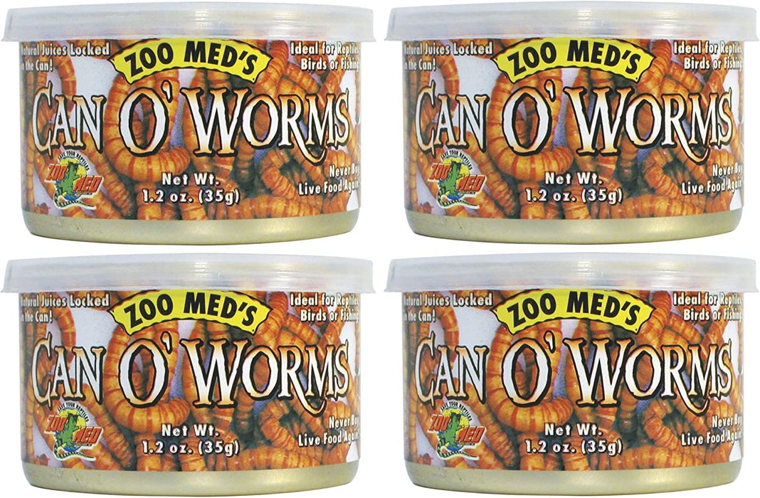 Zoo Med Can O' Worms 1.2 oz - Pack of 4