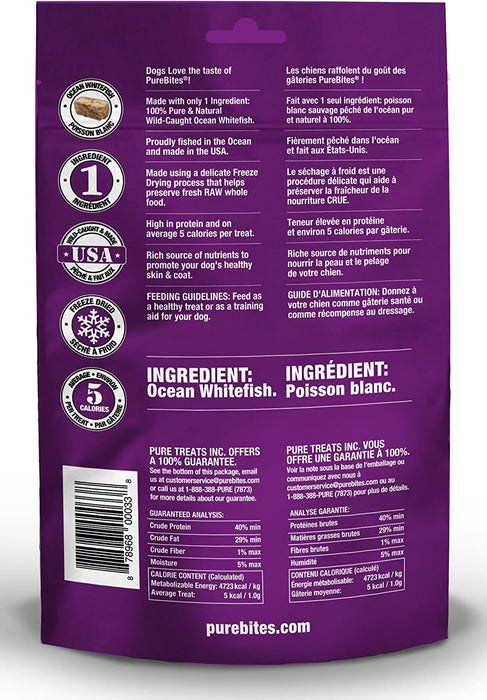 PureBites Ocean Whitefish Freeze-Dried Treats for Dogs
