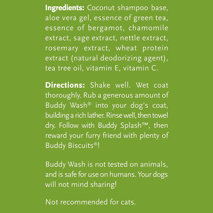 Buddy Wash Dog Shampoo & Conditioner for Dogs with Botanical Extracts and Aloe Vera