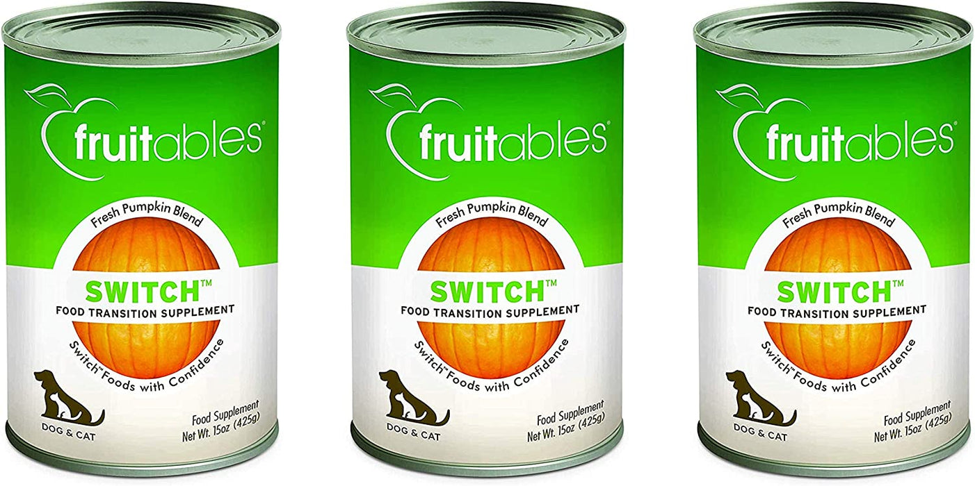 Fruitables Switch, 15 Ounces Each, Food Transition Supplement for Dogs and Cats (3 Pack)