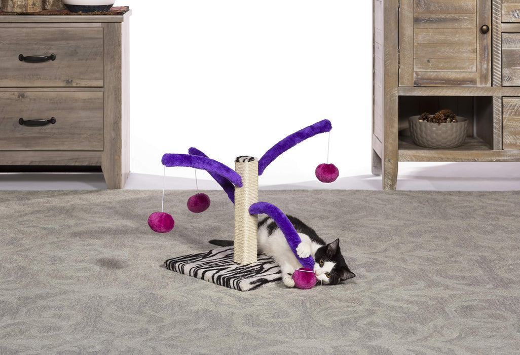 Prevue Pet Products Kitty Power Bounce 'n Spring Scratcher Furniture purple Small