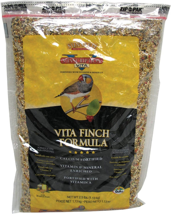 Sunseed Company Vita Finch Formula for Birds, Size: 2.5 Pound
