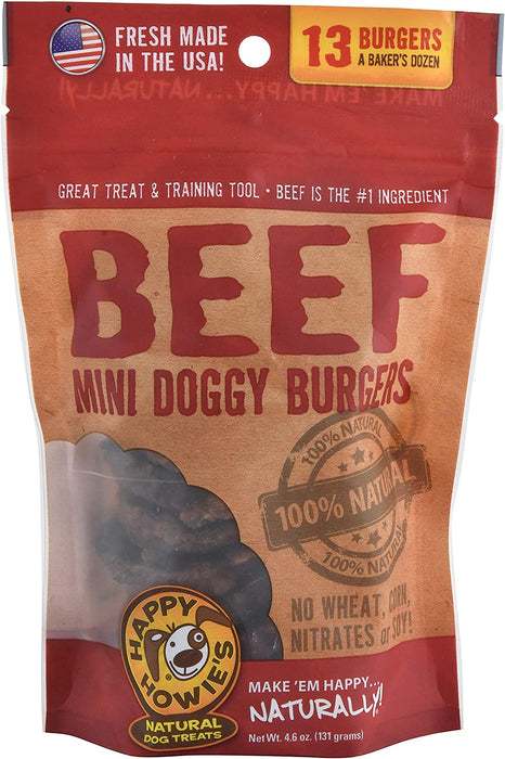 Happy Howie's Doggy Beef Burgers, 13 Pack