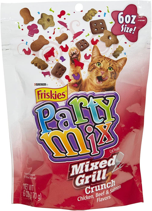 Friskies Purina Party Mix Cat Treats Mixed Grill Crunch