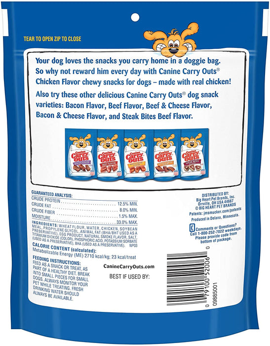 Canine Carry Outs Chicken Flavor Dog Treats, 4.5 Ounce Bag