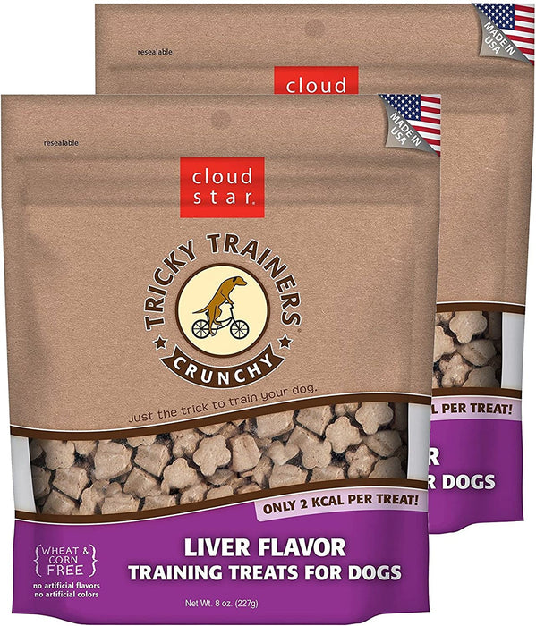 Cloud Star Crunchy Tricky Trainers Training Treats for Dogs 8 oz
