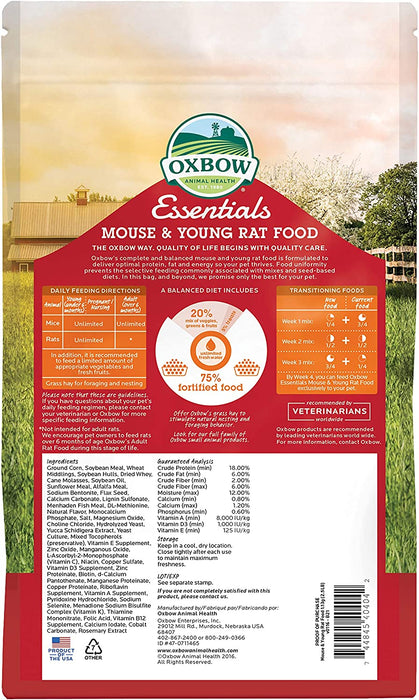 Oxbow Essentials Mouse Food/Young Rat Food