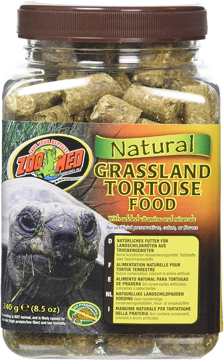 Zoo Med Natural Grassland Tortoise Food, 8.5-Ounce
