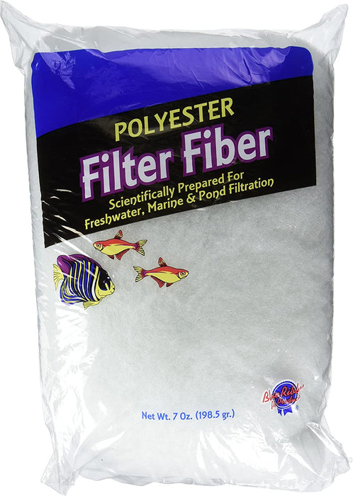 Blue Ribbon Pet Products ABLPLY7 Polyester Floss Bag Filter Media for Aquarium, 7-Ounce