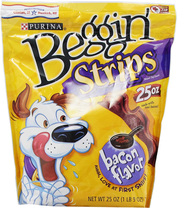 Beggin' Strips, Bacon Flavor Dog Snacks, 25-Ounce Bags - 2 Pack