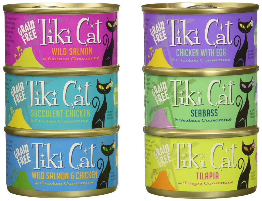 Tiki Cat Canned Cat Queen Emma Variety, 2.8 Oz., Case 12